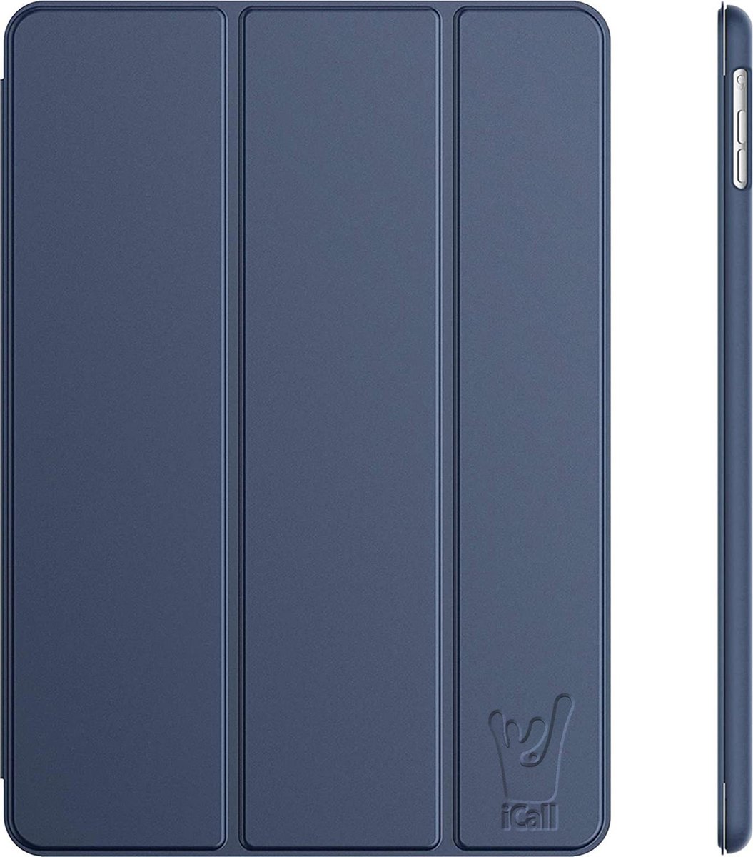 Hoes geschikt voor iPad Air 2019 10.5 inch - Book Case Blauw - Trifold
