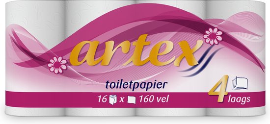 Saga Toepassing Bekijk het internet Artex 4 laags toiletpapier 48 rollen (3x16) | bol.com