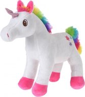 eenhoornknuffel pluche 26 cm wit