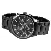 Excellanc Herenhorloge Antraciet Horloge mannen 42 mm edelstaal