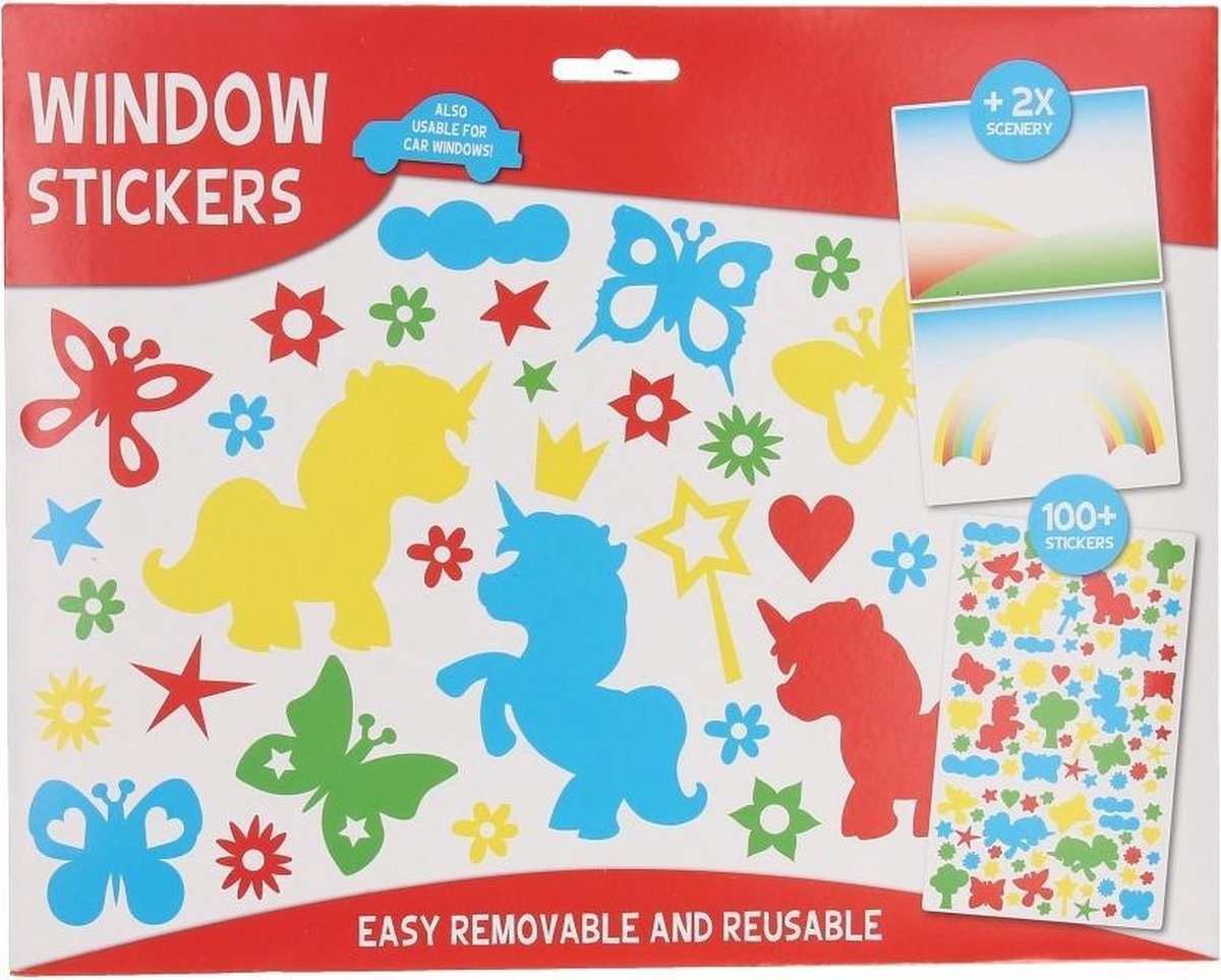 Raamstickers Kinderen Auto