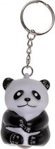 sleutelhanger panda 9 cm zwart/wit