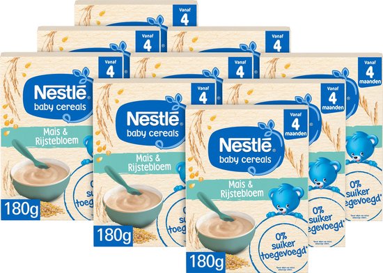 Nestlé baby cereals Mais & Rijstebloem Glutenvrij - baby pap - vanaf 4