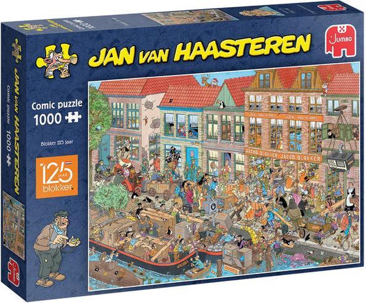 Passief Dreigend Neem de telefoon op Jan van Haasteren puzzel blokker 125 jaar | bol.com