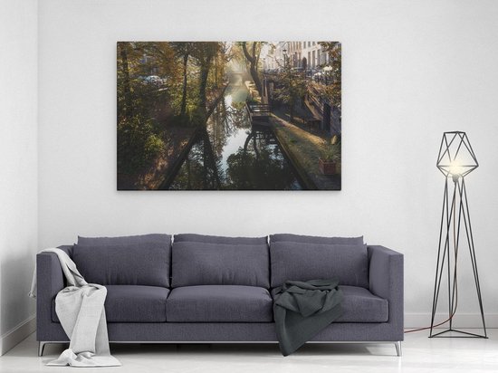 Artaza - Peinture sur toile - Nieuwe Gracht à Utrecht - 120x80 - Groot - Photo sur toile - Impression sur toile