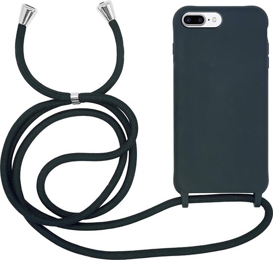 Apple iPhone 7 Plus & iPhone 8 Plus Case Vert - Coque arrière en Siliconen  avec cordon | bol