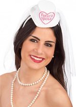 haarband met sluier Futura Sposa dames tule wit