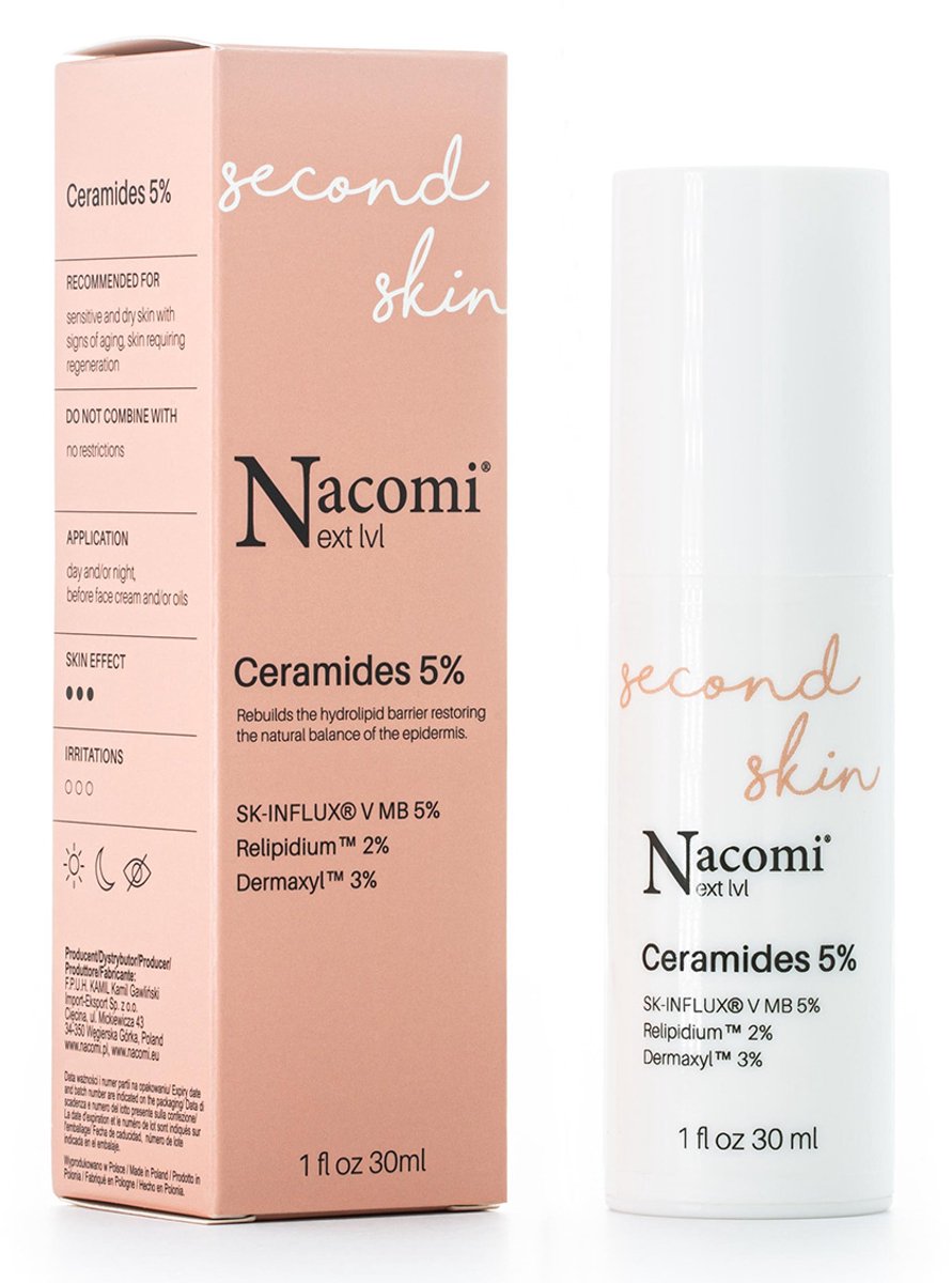Nacomi Second Skin Ceramide Serum 5% 30ml.