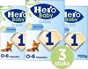 Hero Baby Zuigelingenmelk Classic 1  (0-6 mnd) - 3 x 700gr - Standaard 1 - met Melkvet - Volledige Zuigelingenvoeding - Palmolie Vrij