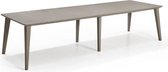 ALLIBERT GARDEN Tafel Lima 320 8-10 personen met laden - Hedendaags design - Cappucino