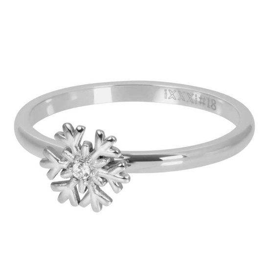 iXXXi Vulring Snow Flake Zilver | Maat 20 (gewone ringmaat 22)