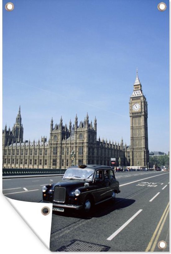 Posters de jardin extérieur Taxi - Londres - Angleterre - 60x90 cm