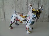 Hondenbeeld - Franse Bulldog - Decoratie woonkamer - art beeld voor Vensterbank of vitrinekast - Kunstwerk - Hoog 20 CM