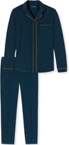 Schiesser pyjamaset Fine Interlock Blauw - maat 52-54