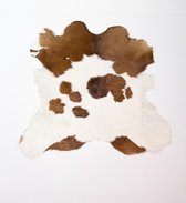 KOELAP Kalfshuid - Bruinwit Gevlekt Kalfshuid - 100 x 85 cm - 1004131