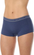 Brubeck | Active Wool - Dames Thermo  Boxershort met Merino Wol - Naadloos - Jeansblauw S