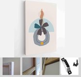 Abstract Botanical Organic Art Illustration. Set of soft color painting wall art for house decoration - Modern Art Canvas - Vertical - 1957430626 - 115*75 Vertical