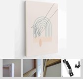 Modern Abstract Art Illustration with Woman Hands. Set of aesthetic organic art in one line style for house decoration - Modern Art Canvas - Vertical - 1957430659 - 115*75 Vertical