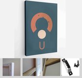 Abstract Geometric Shape Art Illustration. Set of soft color painting wall art for house decoration - Modern Art Canvas - Vertical - 1958732623 - 80*60 Vertical