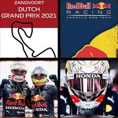 Aanbieding - Dutch GP F1 2021  - 4 metalen posters/bordjes - Max Verstappen - Red Bull Racing - RedBull - Circuit Zandvoort - F1 - Formule 1 - Vintage - Mancave