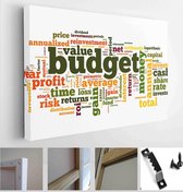 Budget concept in tag cloud on white - Modern Art Canvas - Horizontal - 97007735 - 50*40 Horizontal