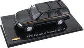 1997 Chevrolet Blazer Executive (Zwart) (10 cm) 1/43 Atlas - Schaalmodel - Modelauto - Model auto - Minatuurautos - Miniatuur auto