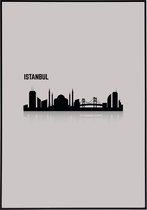 Poster van de skyline van Istanbul - 30x40 cm