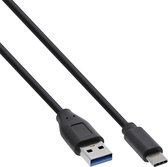 USB-A naar USB-C Kabel - USB 3.2 Gen 1 - 1 meter - Zwart