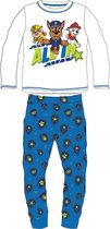 Paw Patrol pyjama - wit/blauw - maat 122