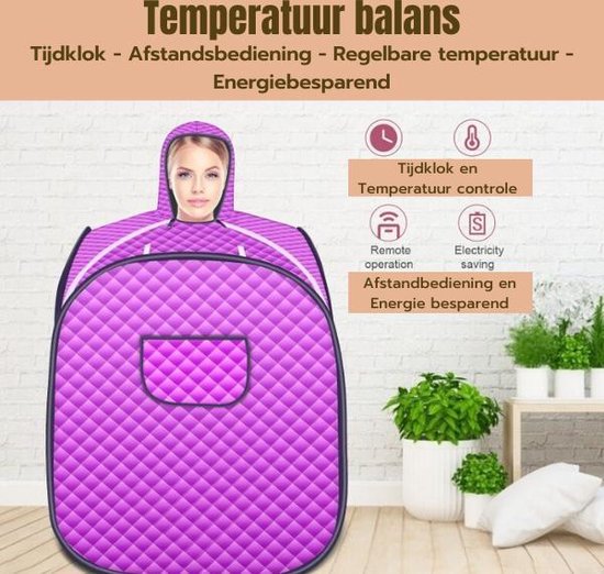 Sauna Tent - Draagbare Sauna - Sauna Accessoires - Wellness -Jacuzzi Stijl - Flanner® - Flanner