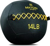 Matchu Sports - Wall ball - Medicine ball - 14 LBS - Zwart