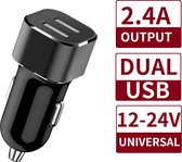 Dubbele USB Auto Oplader 12V / 24V Sigarettenaansteker Poort Autolader - Twee poorten - Voor iPhone & Samsung Snellader