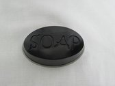 Zeep Soap Zwart Ovaal, Zwarte Orchidee geur