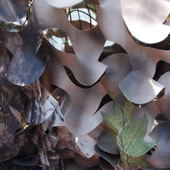 Camouflagenet 4meter Proloo in 3D Natuurlijk groen 1,5x4meter - Advanced Camouflage - 2-laags met binnennet en 3D Blaadjes Buitennet - Natuurlijke kleuren - Polyester - Boomhut - Kind - Jacht - Buitenleven van CAM — afbeelding 2