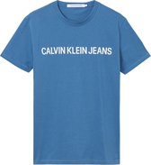 Calvin Klein Calvin Klein Institutional Logo Shirt  T-shirt - Mannen - blauw