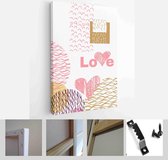 Holiday brochure design, greeting cards, love creative concept, gift card, wedding invitation - Modern Art Canvas - Vertical - 1607516707 - 50*40 Vertical