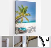 Perfect beach scene vacation and summer holiday concept. Boost up color process - Modern Art Canvas - Vertical - 1343089130 - 50*40 Vertical