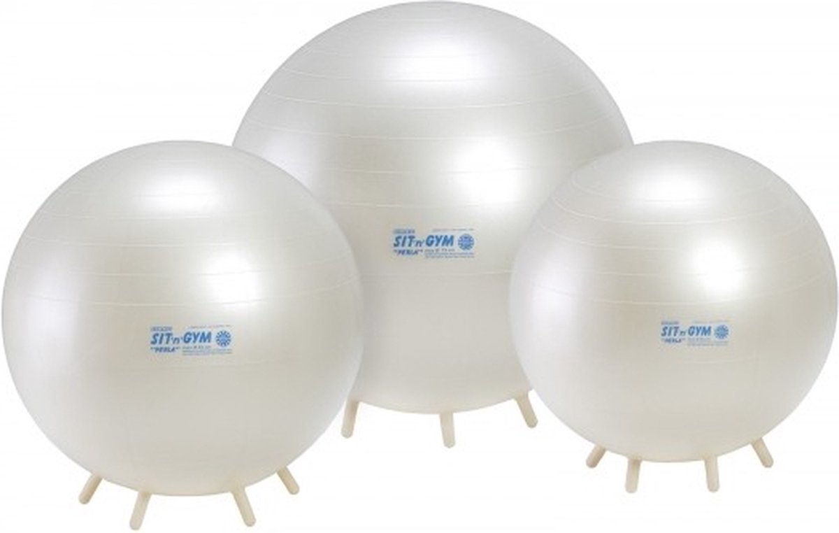 Zitbal met Pootjes - 65 cm - Gimnastiek - Fitnessbal - fysiotherapie - Pilates - Yoga