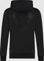 Purewhite -  Heren Regular Fit   Hoodie  - Zwart - Maat XL