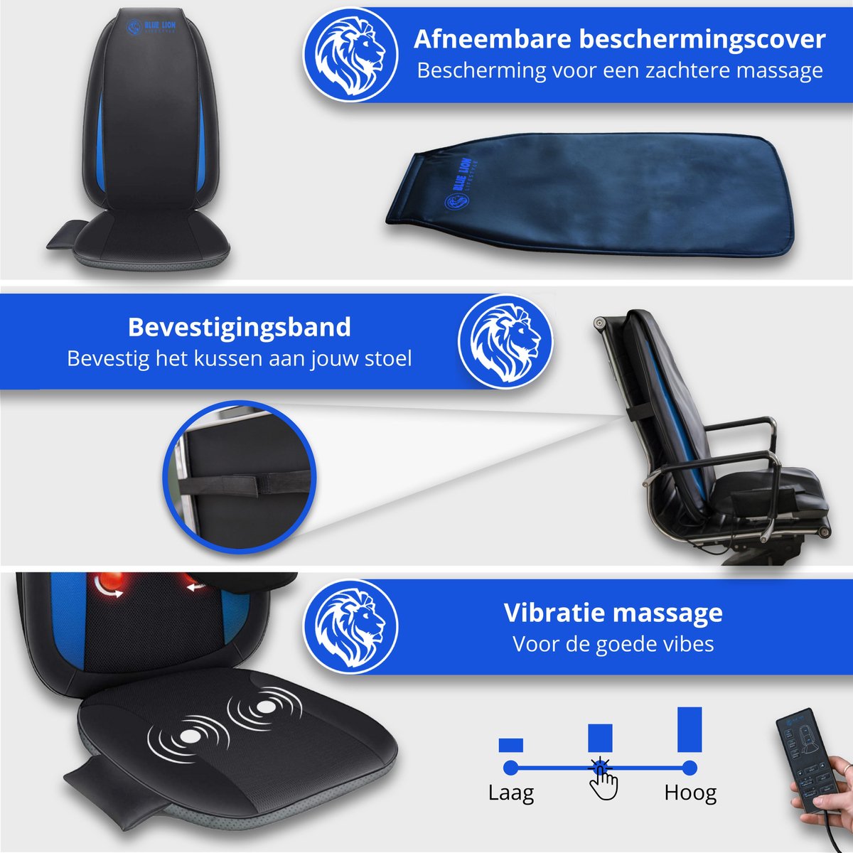 Blue Lion Massagekussen - Shiatsu & Warmte thumbnail 5