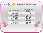 Elowel Wit  Meisjes Turnpakje Balletpakje Met Korte Mouwen 116-128