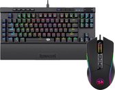 Redragon Lonewolf Pro 2-in-1 Gaming Setup - Combo Tenkeyless keyboard en 32000 DPI - PRO Gaming toetsenbord & muis - TKL & programmeerbare toetsen