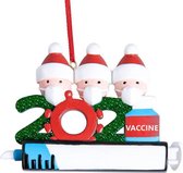 Kerst 2022 | Het jaar van de vaccinaties | Element met 3 poppetjes | Kerstbal | Kerstversiering