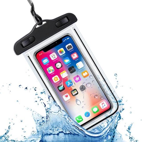 Opmerkelijk stuiten op tafel Waterdichte Telefoonhoesjes - Zwart - Geschikt voor alle smartphones tot  6.5 inch -... | bol.com