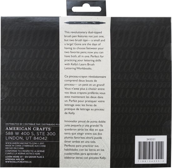 Kelly Creates Brush pens dream rainbow x10