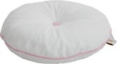 Wigiwama - Sierkussen Kinderkamer - Button Cushion Wit / Roze W592619