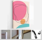 Abstract minimalistic cover geometric pattern background. Colorful design for flyer, brochure, poster, wall decoration - Modern Art Canvas - Vertical - 1821954674 - 50*40 Vertical