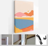 Abstract coloful landscape poster collection. Set of contemporary art print templates. Nature backgrounds for your social media - Modern Art Canvas - Vertical - 1814521556 - 40-30