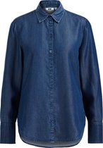 WE Fashion Dames denimblouse van lyocell