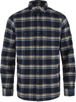 Fjallraven Ovik Heavy Flannel Shirt Men - Outdoor blouse - Heren - Dark Navy - Maat M
